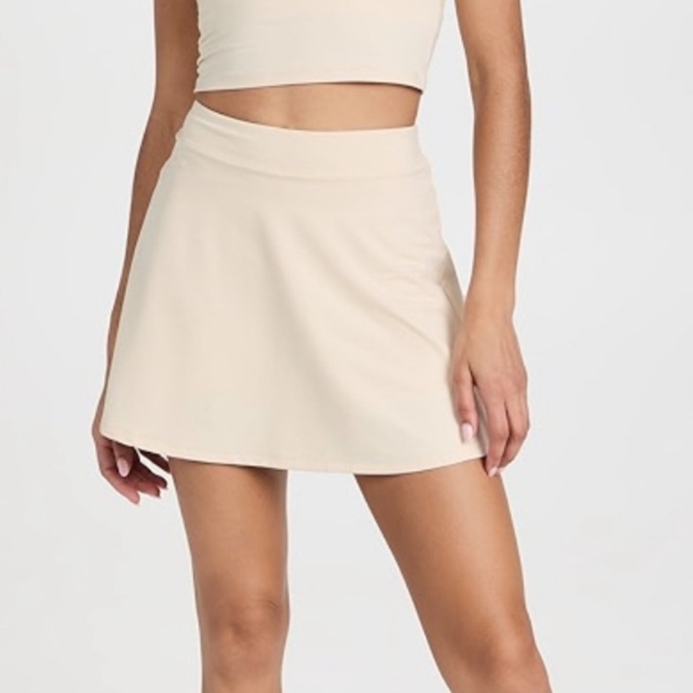 Reformation Ecomove Cream Mini athletic Skirt